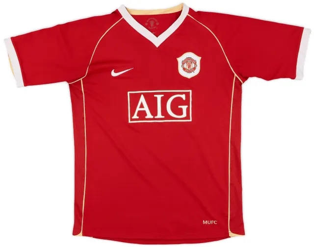 Nike 2006-07 Manchester United Home Shirt - 8/10 - (XL.Boys)