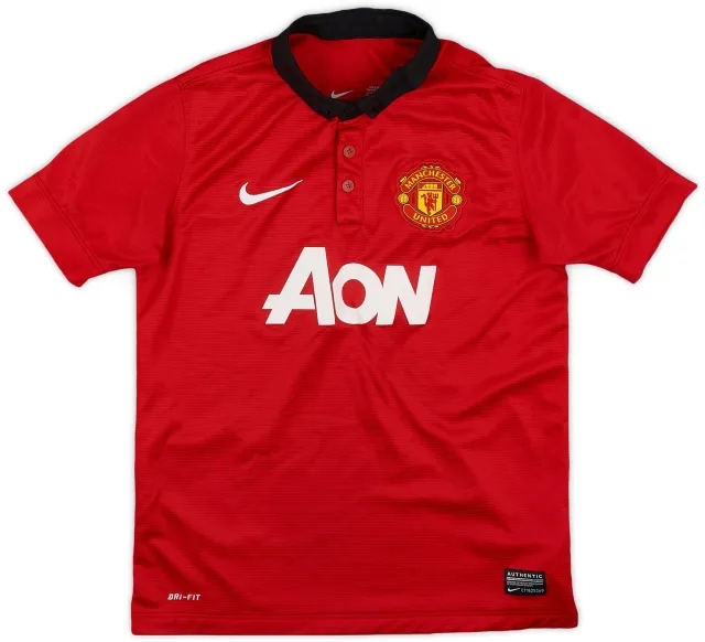 Nike 2013-14 Manchester United Home Shirt - 9/10 - (M.Boys)