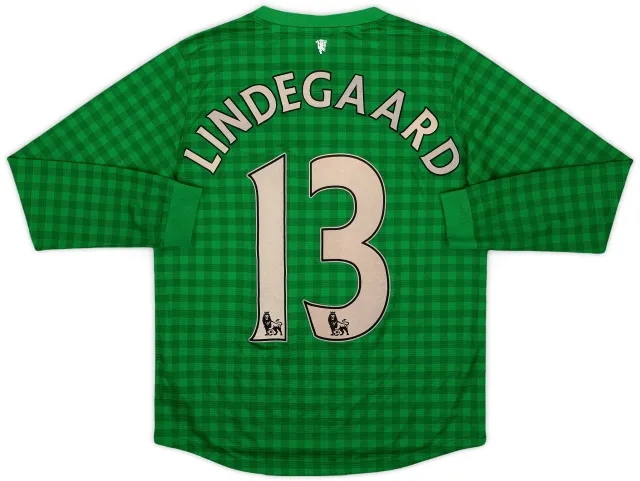 Nike 2012-13 Manchester United GK Shirt Lindegaard #13 - 6/10 - (L.Boys)