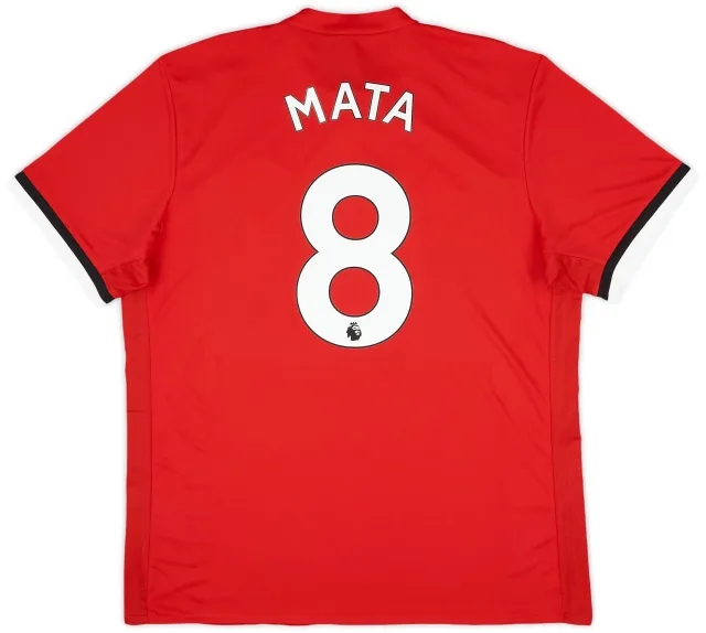 adidas 2017-18 Manchester United Home Shirt Mata #8 (XL)