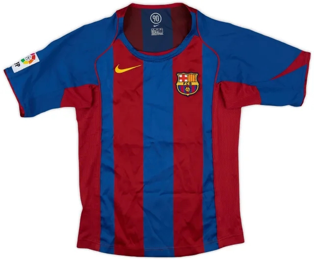 Nike 2004-05 Barcelona Home Shirt - 8/10 - (M.Boys)
