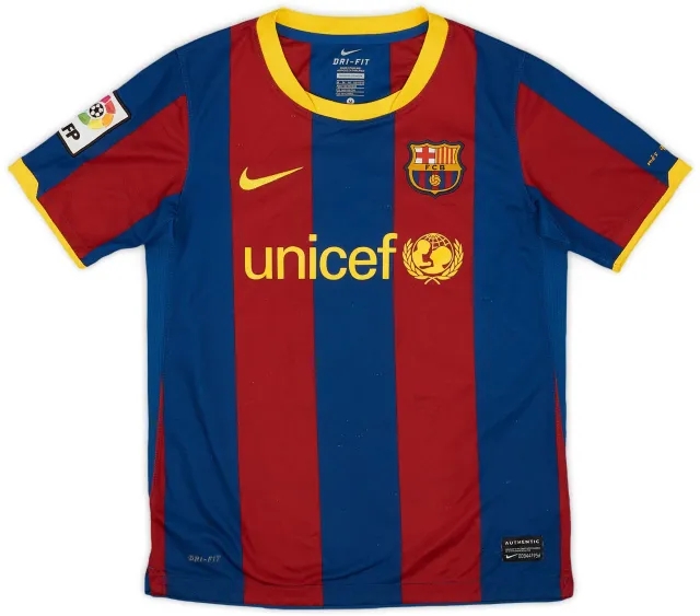 Nike 2010-11 Barcelona Home Shirt - 7/10 - (M.Boys)