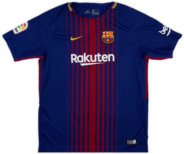 Nike 2017-18 Barcelona Home Shirt - 7/10 - (XL.Boys)
