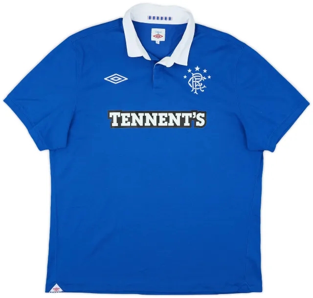 Umbro 2010-11 Rangers Home Shirt - 9/10 - (XL)