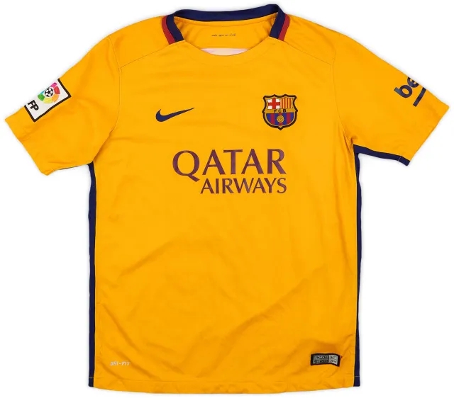 Nike 2015-16 Barcelona Away Shirt - 6/10 - (L.Boys)