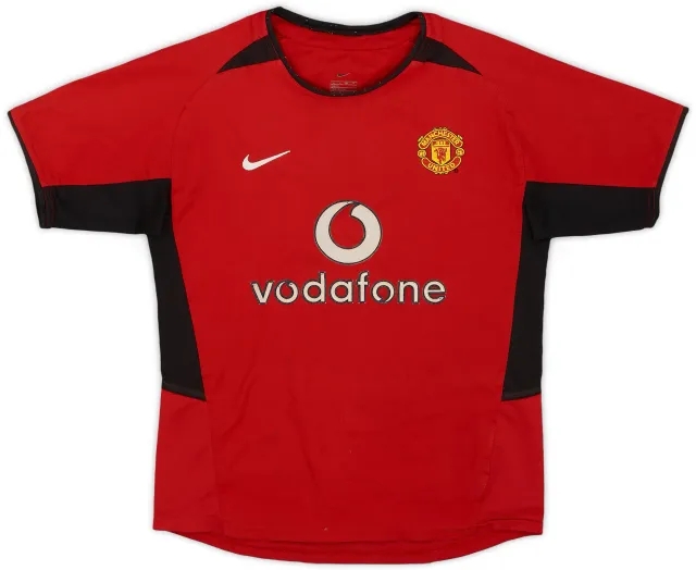 Nike 2002-04 Manchester United Home Shirt - 6/10 - (S.Boys)