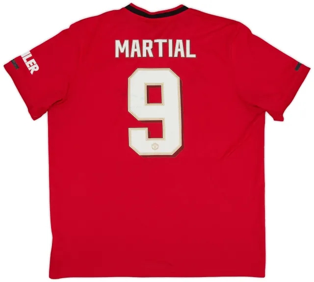 adidas 2019-20 Manchester United Home Shirt Martial #9 - 6/10 - (XL)