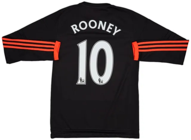 adidas 2015-16 Manchester United Third L/S Shirt Rooney #10 - 7/10 - (XS)