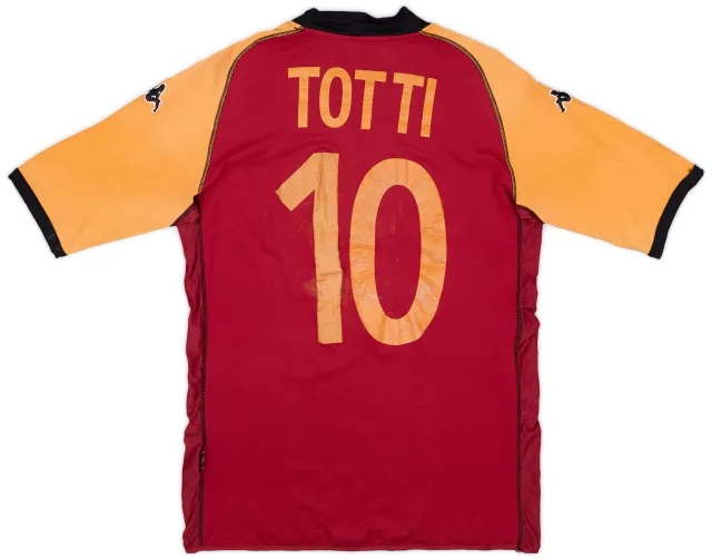 Kappa 2002-03 Roma CL Home Shirt Totti #10 - 6/10 - (XL)