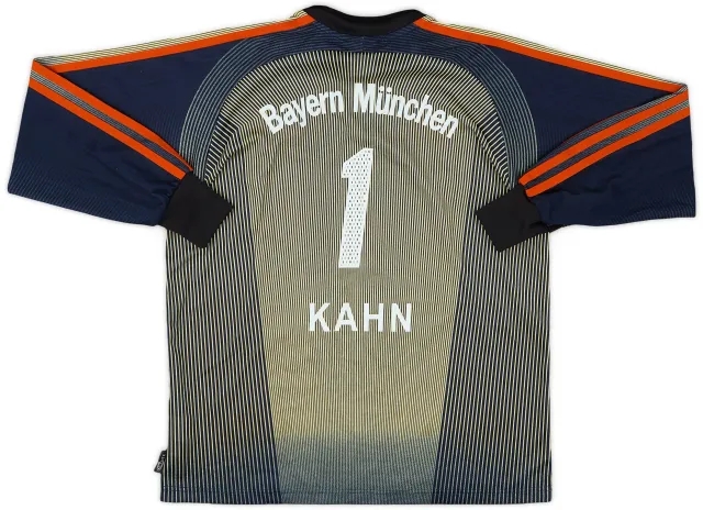 adidas 2003-04 Bayern Munich GK Shirt Kahn #1 - 8/10 - (XL.Boys)
