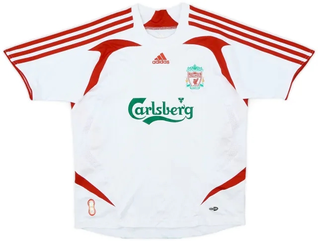 adidas 2007-08 Liverpool Away Shirt - 9/10 - (S.Boys)
