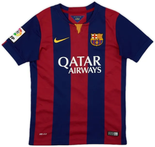 Nike 2014-15 Barcelona Home Shirt - 9/10 - (M.Boys)