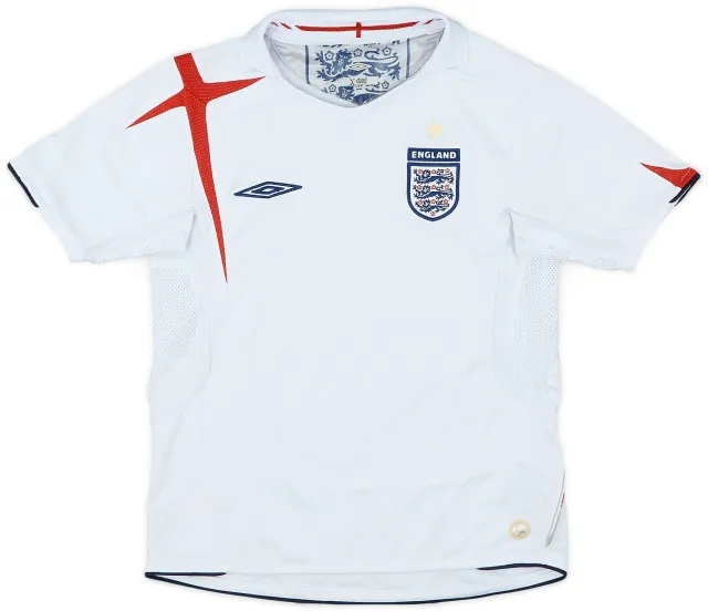 Umbro 2005-07 England Home Shirt - 7/10 - (S.Boys)