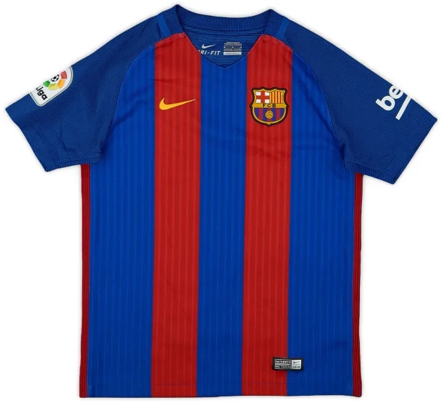 Nike 2016-17 Barcelona Home Shirt - 9/10 - (M.Boys)