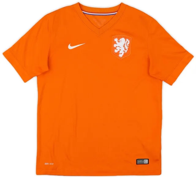 Nike 2014-15 Netherlands Home Shirt - 8/10 - (L.Boys)
