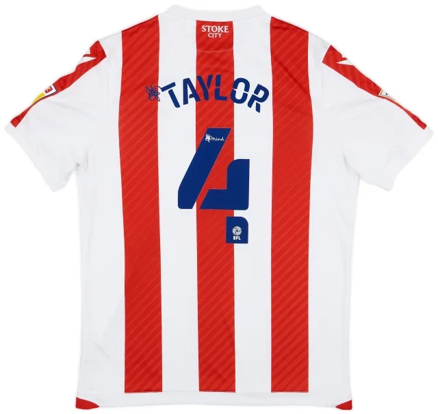 Macron 2021-22 Stoke City Home Shirt Taylor #4 - 8/10 - (XXL)