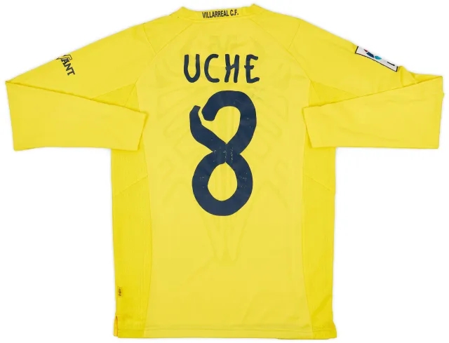 2014-15 Villarreal Home L/S Shirt Uche #8 - 7/10 - (M)
