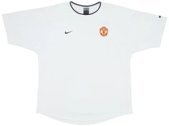 2002-03 Manchester United Nike Training Shirt - 8/10 - (L)