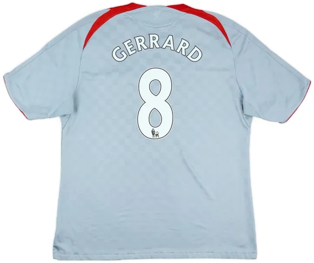 adidas 2008-09 Liverpool Away Shirt Gerrard #8 - 6/10 - (XL)