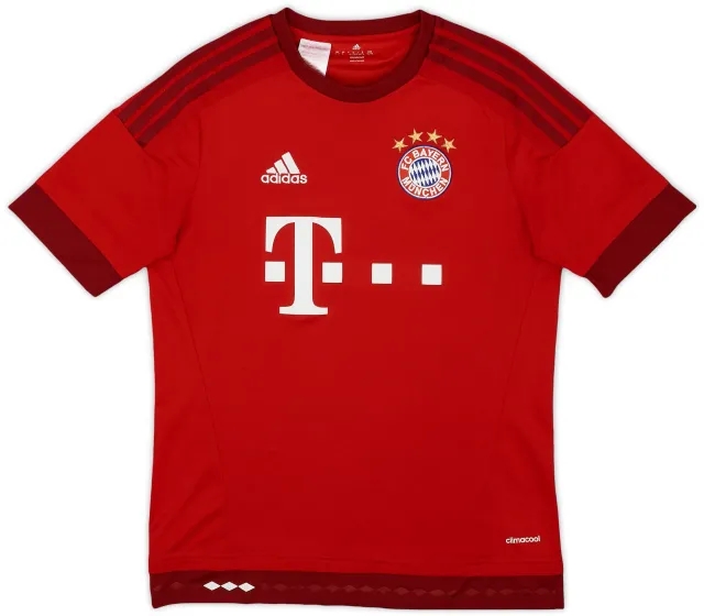 adidas 2015-16 Bayern Munich Home Shirt - 8/10 - (XL.Boys)
