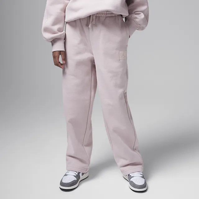 Nike Jordan Flight Essentials Older Kids' Open-Hem Trousers - Pink - Fleece