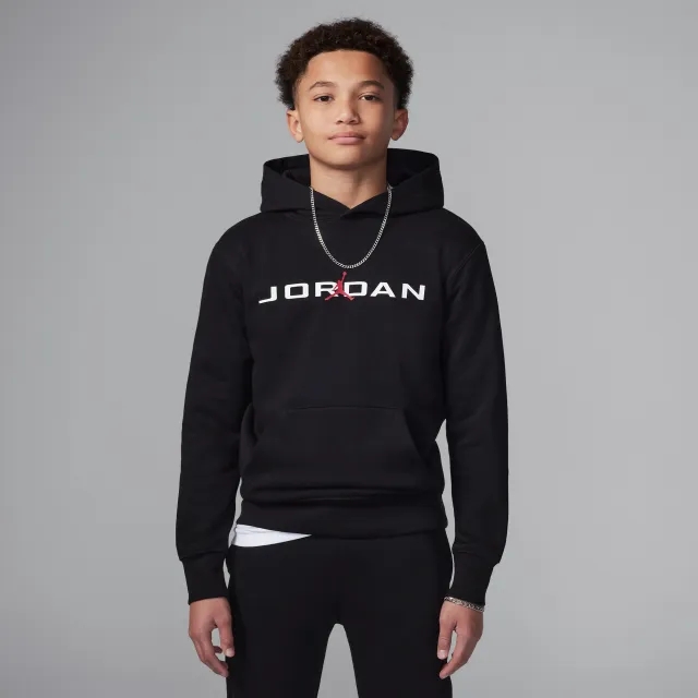 Nike Jordan Older Kids' Baseline Pullover Hoodie - Black