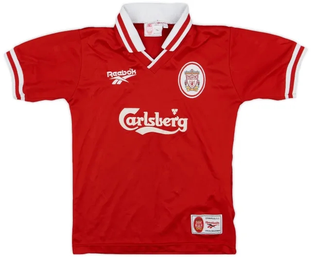 Reebok 1996-98 Liverpool Home Shirt - 7/10 - (M.Boys)