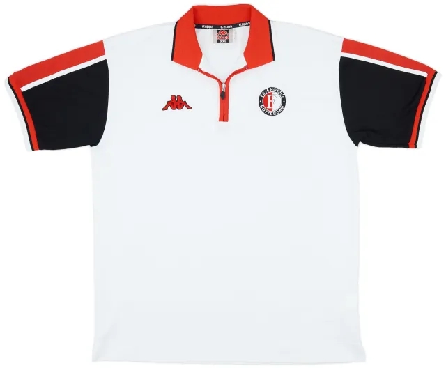 2000-01 Feyenoord Kappa 1/4 Zip Polo Shirt - 7/10 - (XXL)
