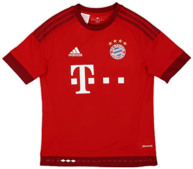 adidas 2015-16 Bayern Munich Home Shirt - 8/10 - (L.Boys)
