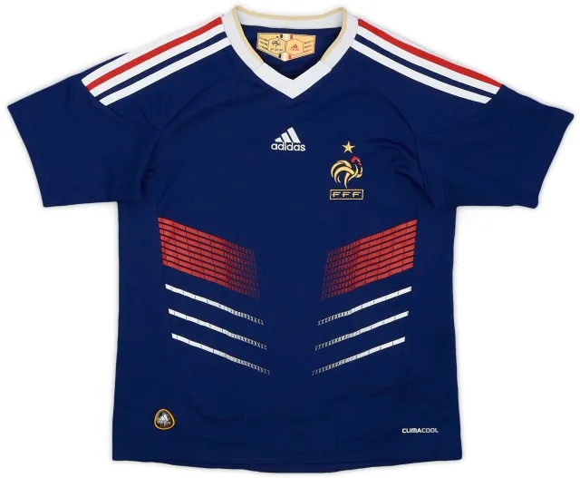 adidas 2009-10 France Home Shirt - 8/10 - (M.Boys)