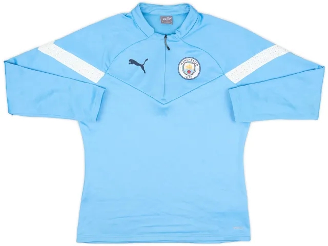 2022-23 Manchester City Puma 1/4 Zip Drill Top - 7/10 - (M)