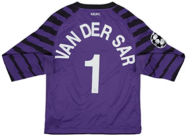 Nike 2010-11 Manchester United Purple GK Shirt Van Der Sar #1 - 7/10 - (S.Boys)