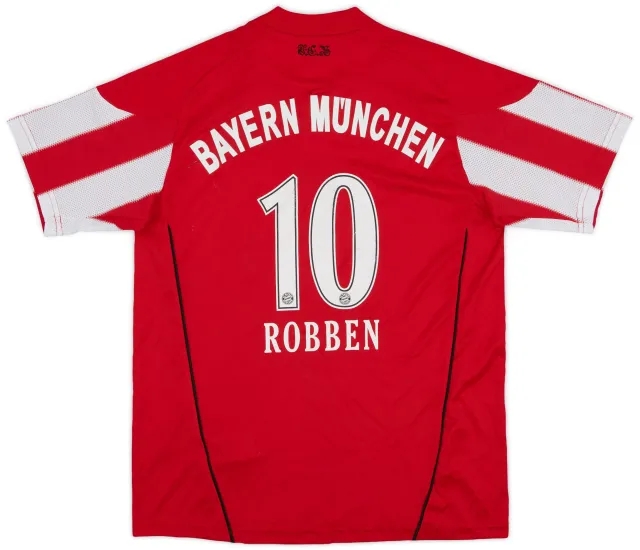 adidas 2010-11 Bayern Munich Home Shirt Robben #10 - 6/10 - (L.Boys)