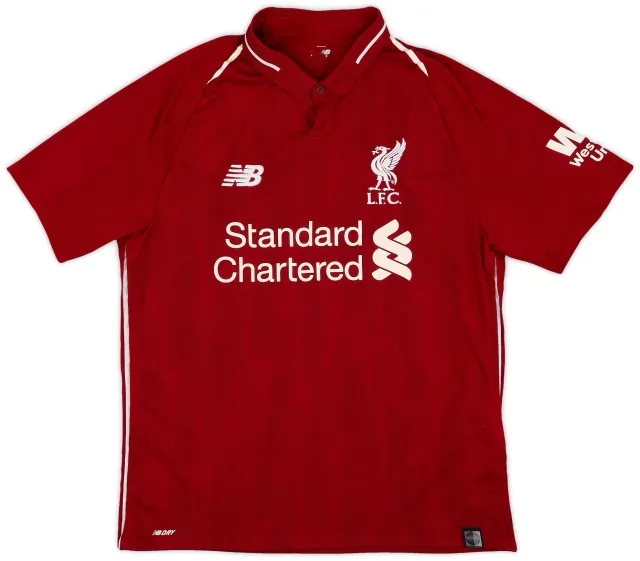 NewBalance 2018-19 Liverpool Home Shirt - 8/10 - (XL.Boys)