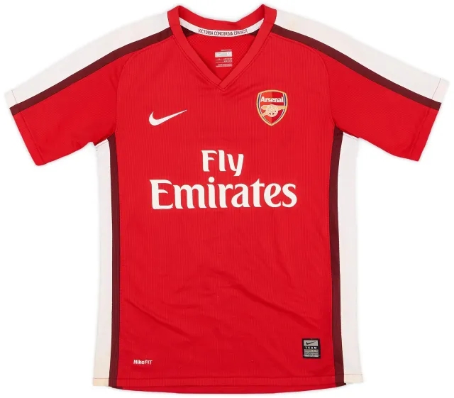 Nike 2008-10 Arsenal Home Shirt - 7/10 - (M.Boys)