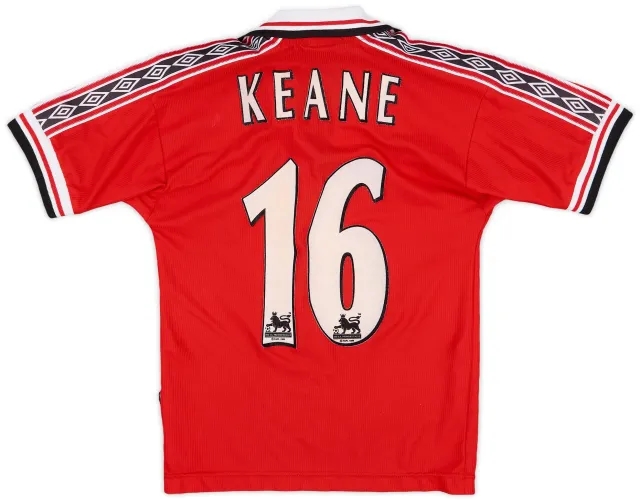 Umbro 1998-00 Manchester United Home Shirt Keane #16 - 5/10 - (S.Boys)