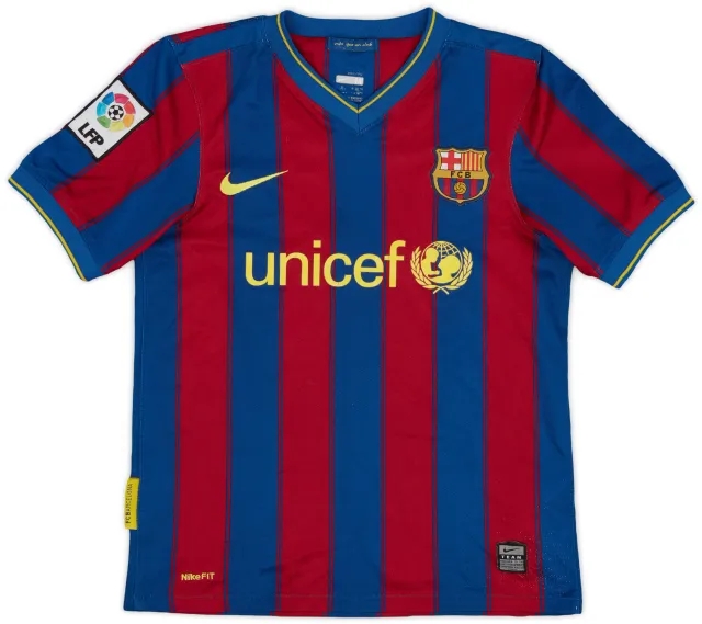 Nike 2009-10 Barcelona Home Shirt - 8/10 - (M.Boys)