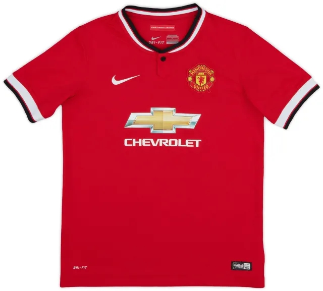 Nike 2014-15 Manchester United Home Shirt - 8/10 - (L.Boys)