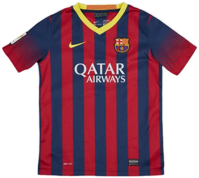 Nike 2013-14 Barcelona Home Shirt - 7/10 - (L.Boys)