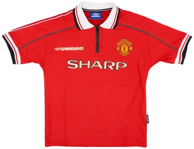 Umbro 1998-00 Manchester United Home Shirt - 7/10 - (Y)