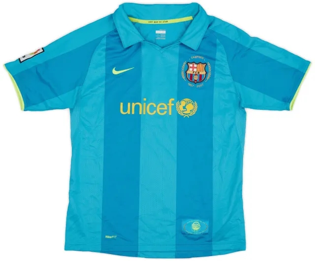 Nike 2007-09 Barcelona Away Shirt - 7/10 - (XL.Boys)