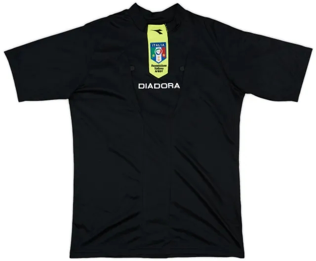 2009-10 Italy FIGC Diadora Referee Shirt - 9/10 - (S)