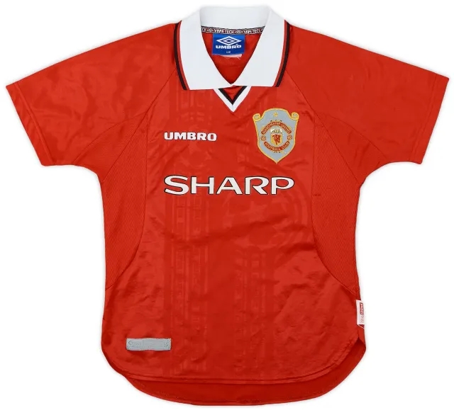 Umbro 1999-00 Manchester United 'CL Winners' Shirt - 8/10 - (M.Boys)