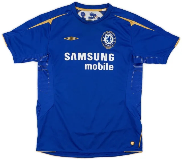 Umbro 2005-06 Chelsea Centenary Home Shirt - 9/10 - (XL.Boys)