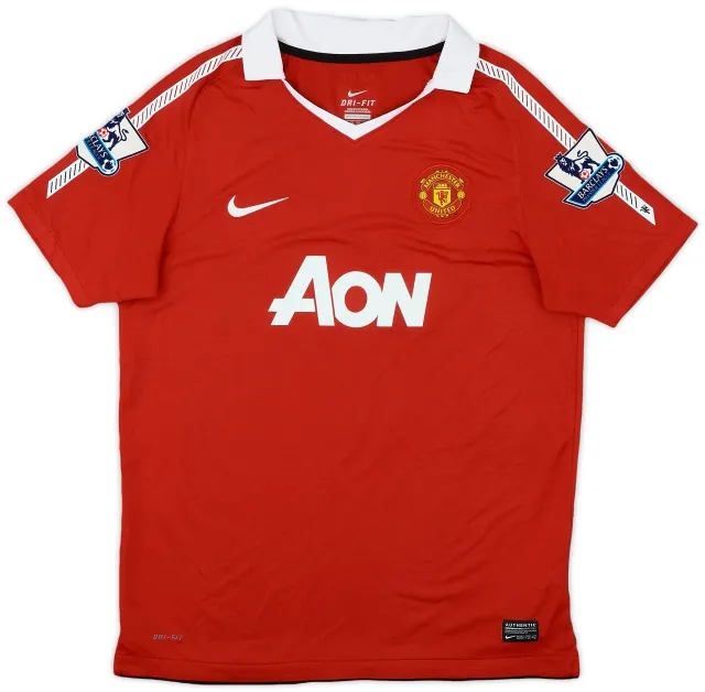 Nike 2010-11 Manchester United Home Shirt - 9/10 - (XL.Boys)