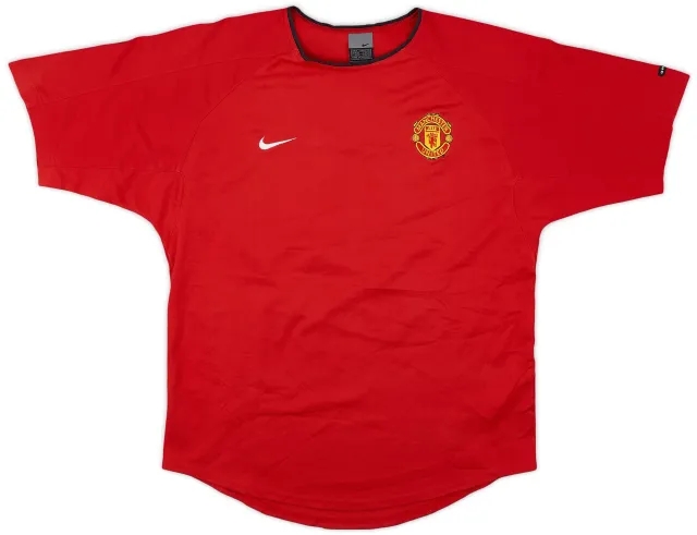 2002-03 Manchester United Nike Training Shirt - 7/10 - (M)