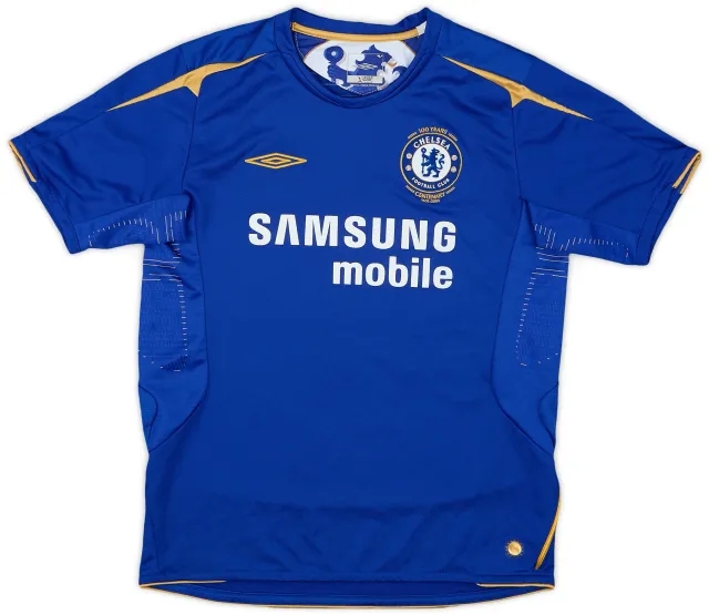 Umbro 2005-06 Chelsea Centenary Home Shirt - 8/10 - (L.Boys)