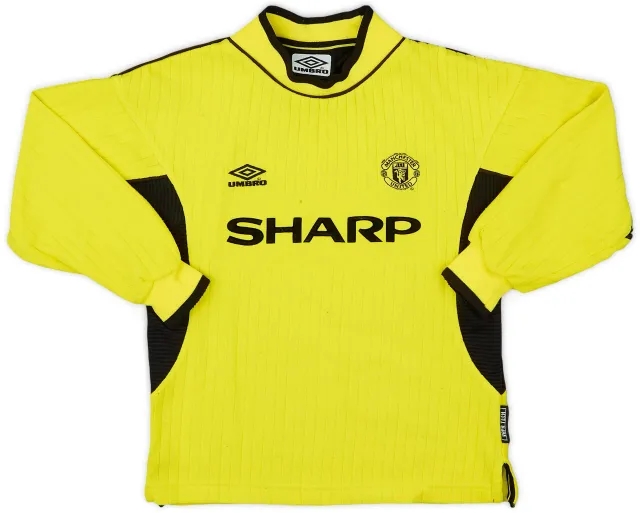 Umbro 1999-00 Manchester United GK Shirt - 7/10 - (S.Boys)
