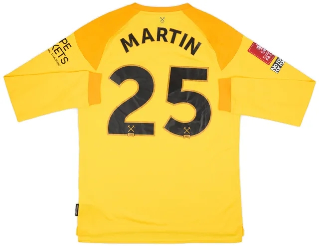Umbro 2020-21 West Ham Match Issue FA Cup GK Shirt Martin #25
