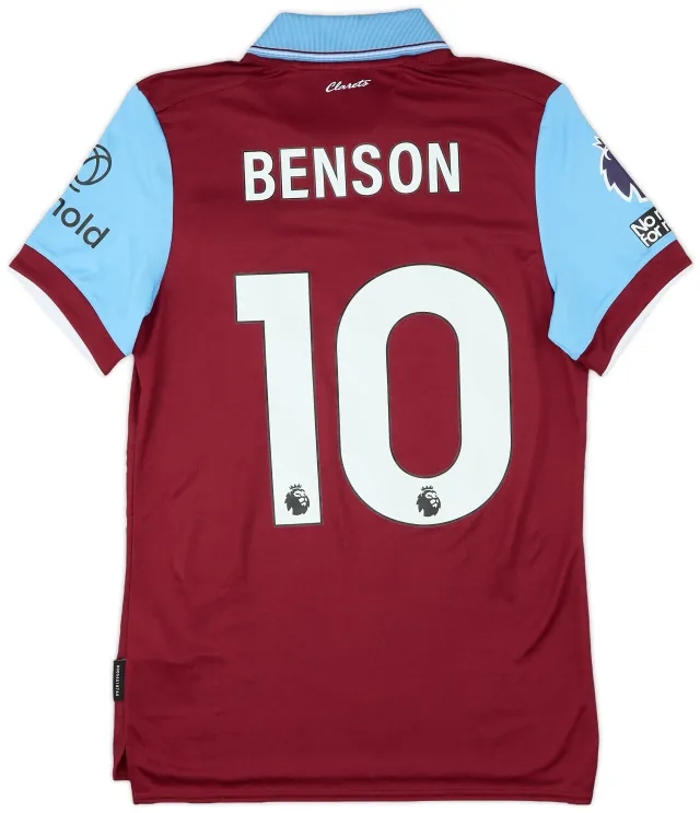 Umbro 2023-24 Burnley Match Issue Home Shirt Benson #10